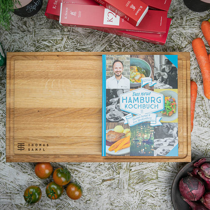 SIMPEL MIT THOMAS SAMPL: Der Innovator bietet Produkte wie Kochbücher für die feine norddeutsche und Hamburger Küche.